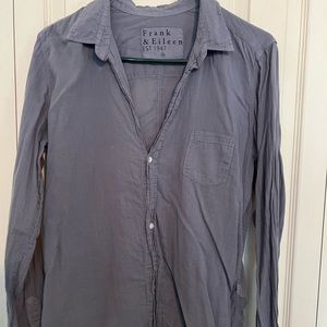 Frank & Eileen “Barry” long sleeve cotton featherweight blouse
